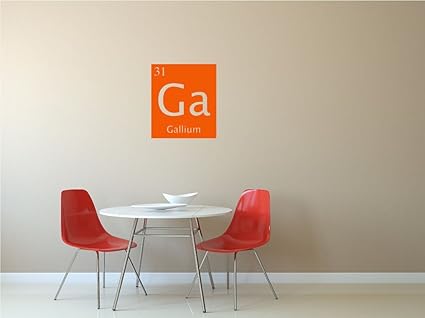 Amazon Com Gallium Ga Custom Periodic Table Of Elements