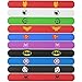 POKONBOY Superhero Slap Bracelets for Kids Party favors - 24 Pack Slap Bracelets for Boys Girls Kids Super Hero Birthday Party Favors Supplies Carnival Boys Prizes Christmas