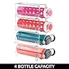 mDesign-Countertop-Water-Bottle-Holder--Refreshing-Water-Bottle-Storage-4-Bottles-x-4-Stackable-Racks-for-Countertops-Workstations-or-in-your-Fridge-Kitchen-Accessories-Transparent mDesign Countertop Water Bottle Holder — Refreshing Water Bottle Storage - 4 Bottles x 4 Stackable Racks for Countertops…