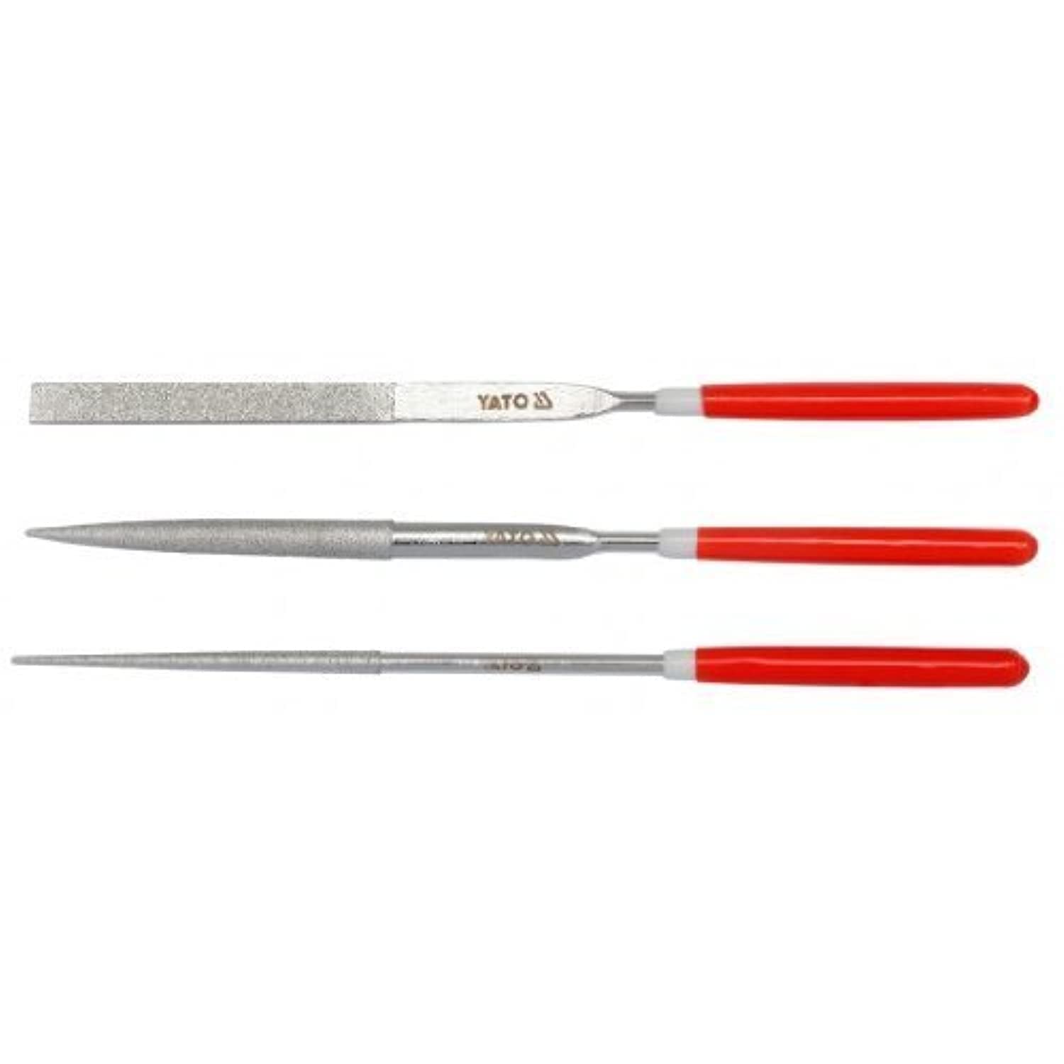 Yato YT-6150 – Diamond Needle File Set 3 Pieces 4 x 160 x 50 mm