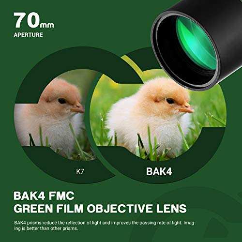 ESSLNB Spotting Scope with Tripod Phone Adapter BAK4 Prism 25-75 X 70 Angled Waterproof Spotting Scopes for Target Shooting Bird Watching Hunting