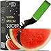 Watermelon Slicer and Server - Premium Quality Watermelon Cutter or Cantaloupe Cutter with Stainless Steel Blades and Safe Silicone Grip - Easy Slicing, Lifting and Serving - Ideal Gift As Seen on TV