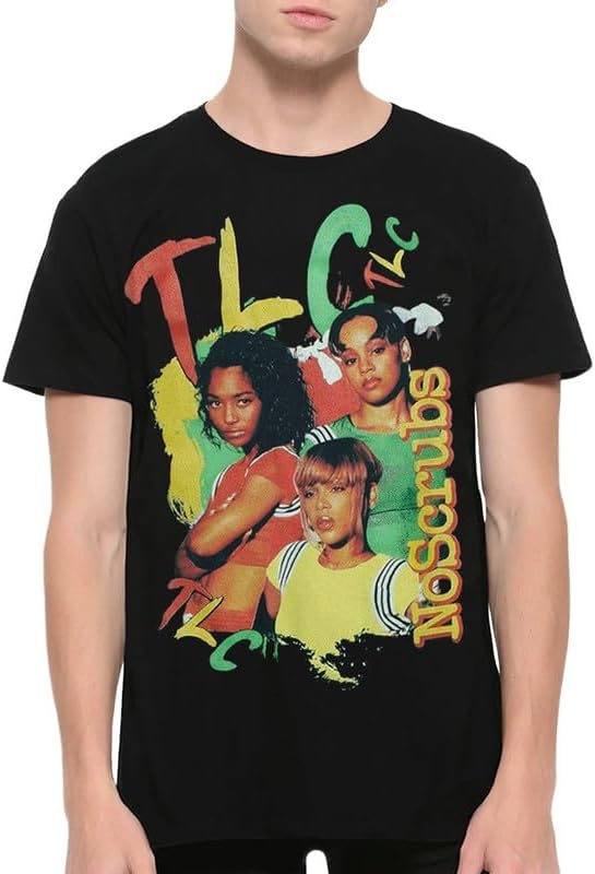 Amazon.com: DreamShirts TLC - No Scrubs 90's Vintage T-Shirt Small