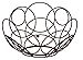 Southern Homewares Round Fruit Basket, Decorative Kitchen Counter Bowl, 10 3/8-Inch Diameter, Red Color