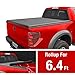 MaxMate Soft Roll Up Truck Bed Tonneau Cover for 2019 Ram 1500 New Body Style | Without Ram Box | Fleetside 6.4' Bed