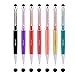 Stylus Pens,SKOLOO 7 Pack 2 in 1 Crystal Capacitive Metallic Stylus & Ballpoint Pen for Samsung S8 S7 Edge,iPhone 6,iPhone 7/7Plus, iPad Pro, iPod, Android, Universal Touch Screens Devices,7 Colors