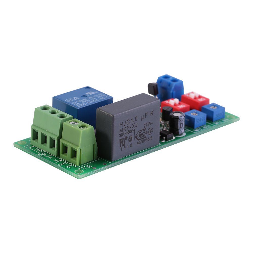 1pc AC100V-250V Infinite Cycle Timer Module, ON/OFF Time Delay Relay, Adjustable Time Switching Module, Timer Relay Module