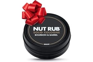 Ballsy Body & Ball Rub, Cologne for Everywhere, with Beeswax, Coconut and Sunflower Seed Oil, Bourbon & Barrel .85 oz