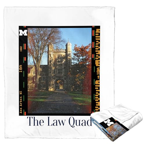 NORTHWEST NCAA Michigan Wolverines Silk Touch Throw Blanket, 50" x 60", Campus…