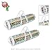 Wrapping Paper Storage Bags - Set of 2 Clear Totes with Handles for Organizing 30-Inch Rolls of Holiday, Birthday, and Christmas Wrap by Elf Stor