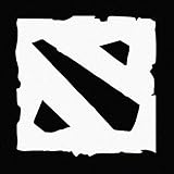 DOTA 2 Car Decal Sticker White (cars, laptops, windows)