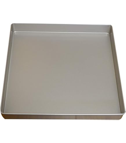 Plaque De Cuisson Rectangulaire Dorée 28x28 Cm - Antiadhésive, Pour Four, Pain, Pizza, Nettoyage Facile
