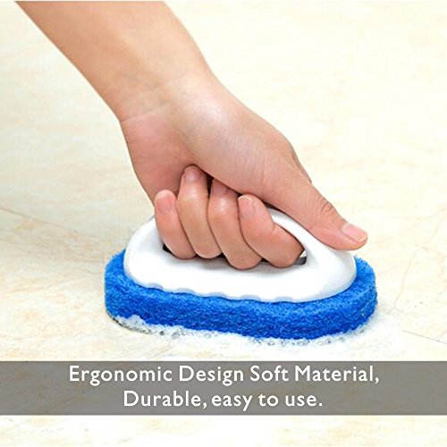 Kitchen sponge Pool brushes bathtub scrub brush kitchen scrub sponges bathroom scrubber shower brush cleaning Handle Sponge Cleaning Set of 2 - Thumbnail 3