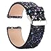 Moonooda Glitter Watch Band Compatible with Fitbit Versa/Fitbit Versa 2 / Versa Lite Edition/Versa SE Smart Bling Sparkling Watch Replacement Wristband for Women Men Watch Accessories, Black