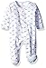 Magnificent Baby Baby Magnetic Footie, Darjeeling Damask Blue, New Born