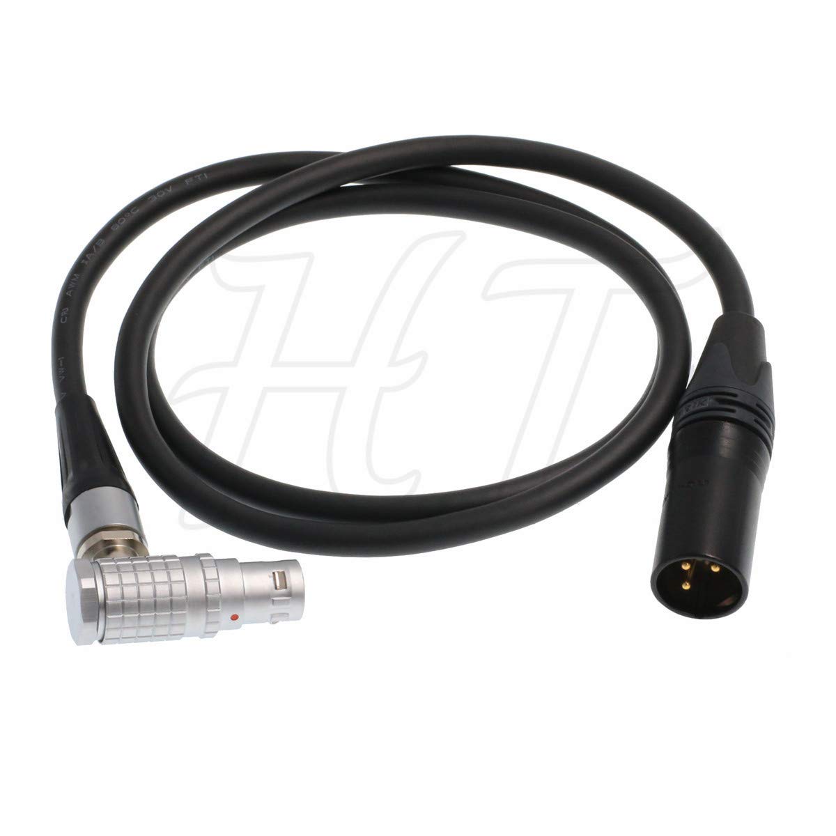 HangTon 24V Power Cable for ARRI Alexa 35, Mini, Amira, Alexa Mini LF Camera (XLR3M 1m, Right Angle 8-Pin)