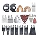 Quick change 66 pcs Oscillating multi Tool Saw Blades Accessories fit for Multimaster power tools as Fein,Black&Decker Bosch Chicago Dremel Dewalt Roybi Milwaukee Makita Craftsman primary
