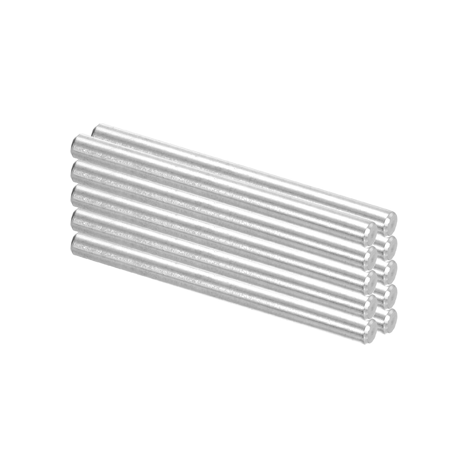 PATIKIL 10 Pcs 304 Stainless Steel Dowel Pins 5x60 mm (3/16" Dia) Metal Shelf Pegs