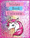 Sticker Book Unicorn: Blank Sticker Book