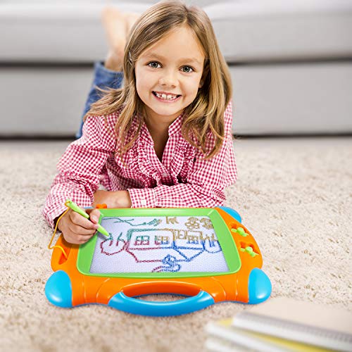 image for Banne Magnetic Drawing Doodle Board for Kids Toddlers 14Inch Colorful 