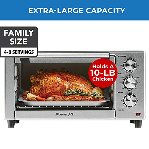 PowerXL Air Fryer Grill 8 in 1 Roast, Bake, Rotisserie, Electric Indoor