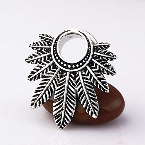 Best Quality - Body Jewelry - Wholesale Flesh Tunnel Stainless Steel Leaf Fit Ear Lobe Stretcher Body Jewelry Piercing Earring Plug Expander 70pcs - by SeedWorld - 1 PCs