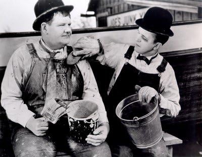 8 x 10 Fuji Film Photo Laurel &amp; Hardy (Towed In A Hole)_01 A mostly Art Stuff Product