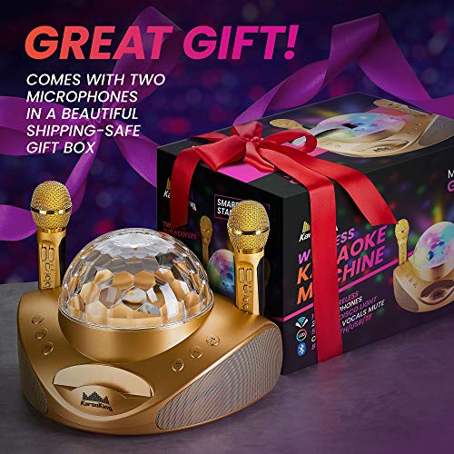 KaraoKing New 2020 Karaoke Machine for Adults and Kids 2 Wireless