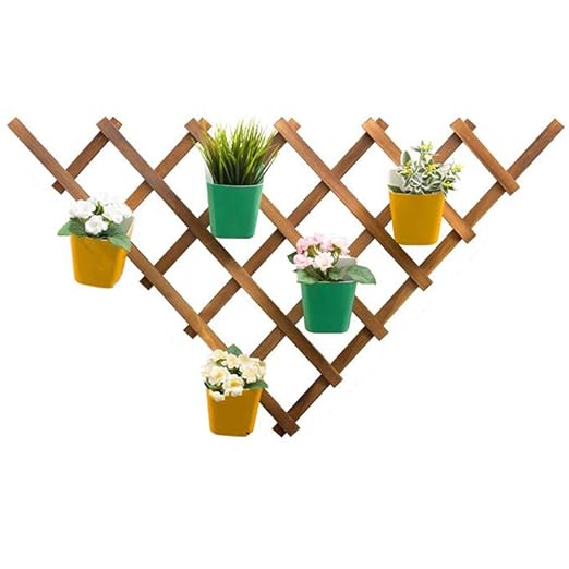 Estante de flores de varias capas, estructura de soporte de madera ...