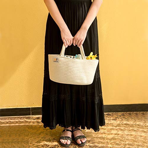 5 Cotton+Rope+Baby+Diaper+Caddy