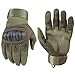 HIKEMAN Gloves for Men and Women Hard Knuckle Gloves for Outdoor Sports and Work Suitable for Cycling Motorcycle Hiking Climbing Lumbering Heavy Industry (Army Green, Large)