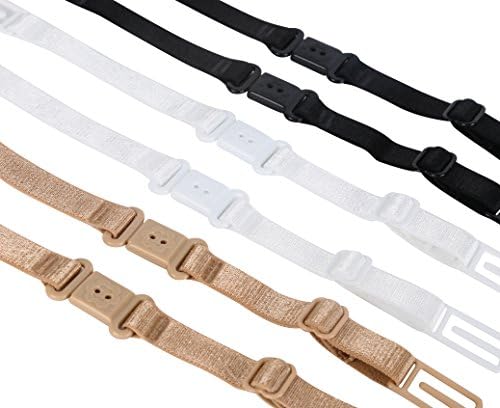 15pcs Bra Straps Elastic Adjustable Bra Strap Holder with Pieces Bra Clips
