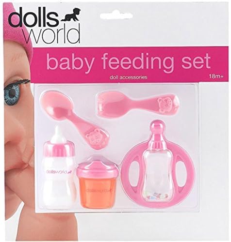 Dolls World Baby Feeding Set 5 Items by Dolls World