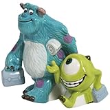 Westland Giftware Sulley and Mike Magnetic Ceramic Salt and Pepper Shaker Set, 3.75-Inch
