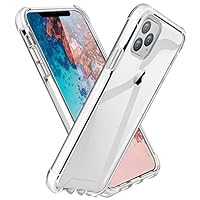 ROYBENS iPhone 11 Pro Max Case Clear, Shockproof Bumper Protective Case, Military Grade Non-Scratch Hybrid Cover Heavy-Duty Silicone PC Hard Shell for 6.5 Inch iPhone 11 Pro Max 2019, White+Clear