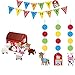 Farmhouse Fun Party Supplies Decorations Supply Pack - Hanging Cutouts, Banner, and Centerpiece