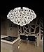 JABUX 40mm Clear Crystal Ball Prisms Pendant Feng Shui Hanging Faceted Prism Balls (Transparent)