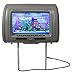 Rockville RVD951-GR 9” Gray Dual DVD/USB/HDMI/SD Car Headrest Monitors + Games