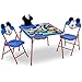 Delta Children 4-Piece Kids Furniture Set (2 Chairs and Table Set & Fabric Toy Box), Disney Mickey Mouse