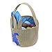 Easter Basket for Kids Bunny Bag for Easter Hunt,100% Ear Stand Up(B-Rabbit-Blue)