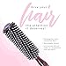 Wear the Hair Round hair Brush Boar Bristle/Nylon Detangler for All Hair Types (1.5 Inch Diameter)