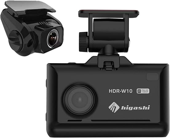 Amazon ヒガシ ドライブレコーダー 前後カメラ 前後とも0万画素 Sonyセンサー 16gbsdカード 録画中ステッカー付属 Gセンサー フルhd 高画質 Wdr 一体型 駐車監視対応 Full Hd ノイズ対策済 Led信号対応 広角 1年保証 日本語説明書 ドラレコ Hdr W10 ドライブ