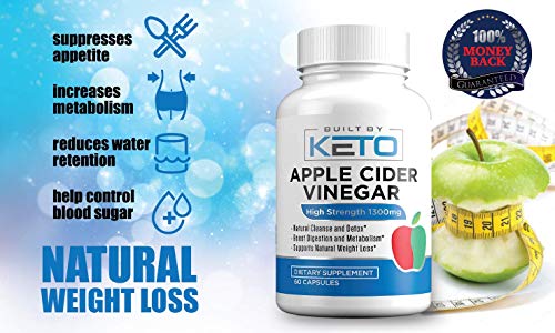 image for Apple Cider Vinegar Capsules - Extra Strength 1300mg Apple Cider Vineg