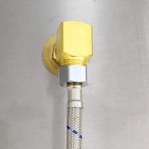 JZBRAIN Commercial Faucet Installation Kit,1/2 NPSM Short Elbow NPT Male & Male(Female Adjustable) Backsplash Mount Set for Stainless Steel Commercial Kitchen Prep & Utility Sink - Thumbnail 7