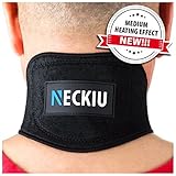NECKIU Neck Brace For Neck Pain With Self Heating Magnets And Tourmaline - Adjustable Cervical Support Collar (Medium-Heating)