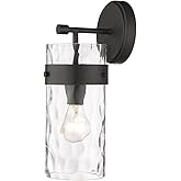 Z-Lite 3035-1SS-MB Fontaine Wall Sconce, 1-Light 60 Watts, Matte Black