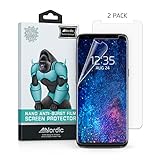 [2-Pack] Nordic Nano Film (Case Friendly) Screen Protector for Galaxy S9 Plus & S8 Plus (Updated Version 2) HD Clear Anti-Bubble Film Easy Install