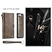 iPhone 8 Plus/ 7 Plus Case, XRPow Detachable Magnetic Leather Wallet Folio Flip Card Slim Cover for iPhone 7 Plus / 8 Plus 5.5inch with Wrist Strap Brown