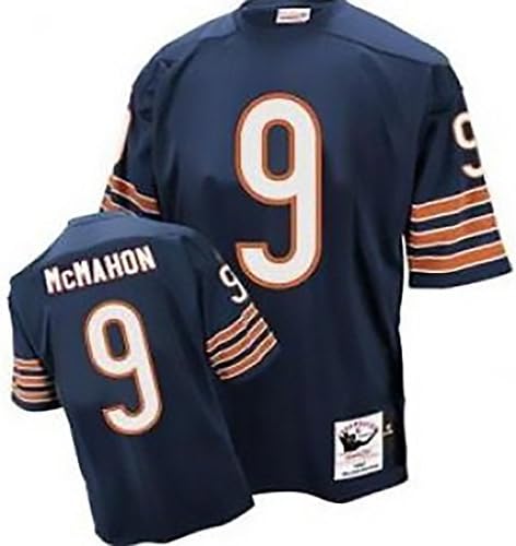 Jim McMahon #9 Men's Throwback Football Jersey Blue