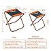 SPOFINE Mini Camp Stool, Lightweight Camping Stool, Portable Folding Camp Chair, Foldable Outdoor Chairs for Travel, Camping (X-Large:16